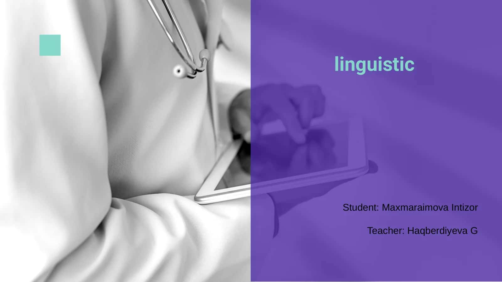 Introduction to Linguistics