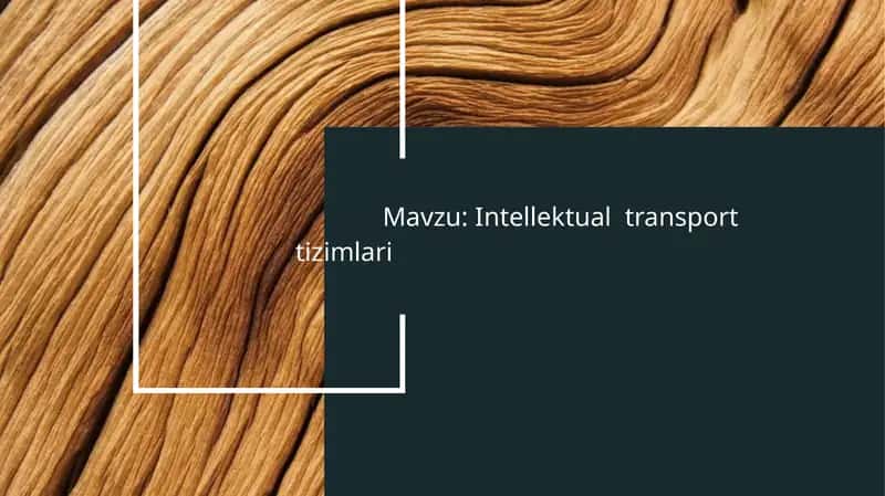 Intellektual transport tizimlari