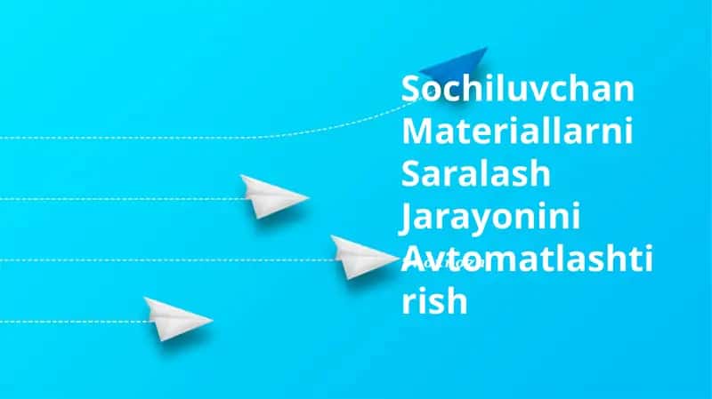 Sochiluvchan Materiallarni Saralash Jarayonini Avtomatlashtirish
