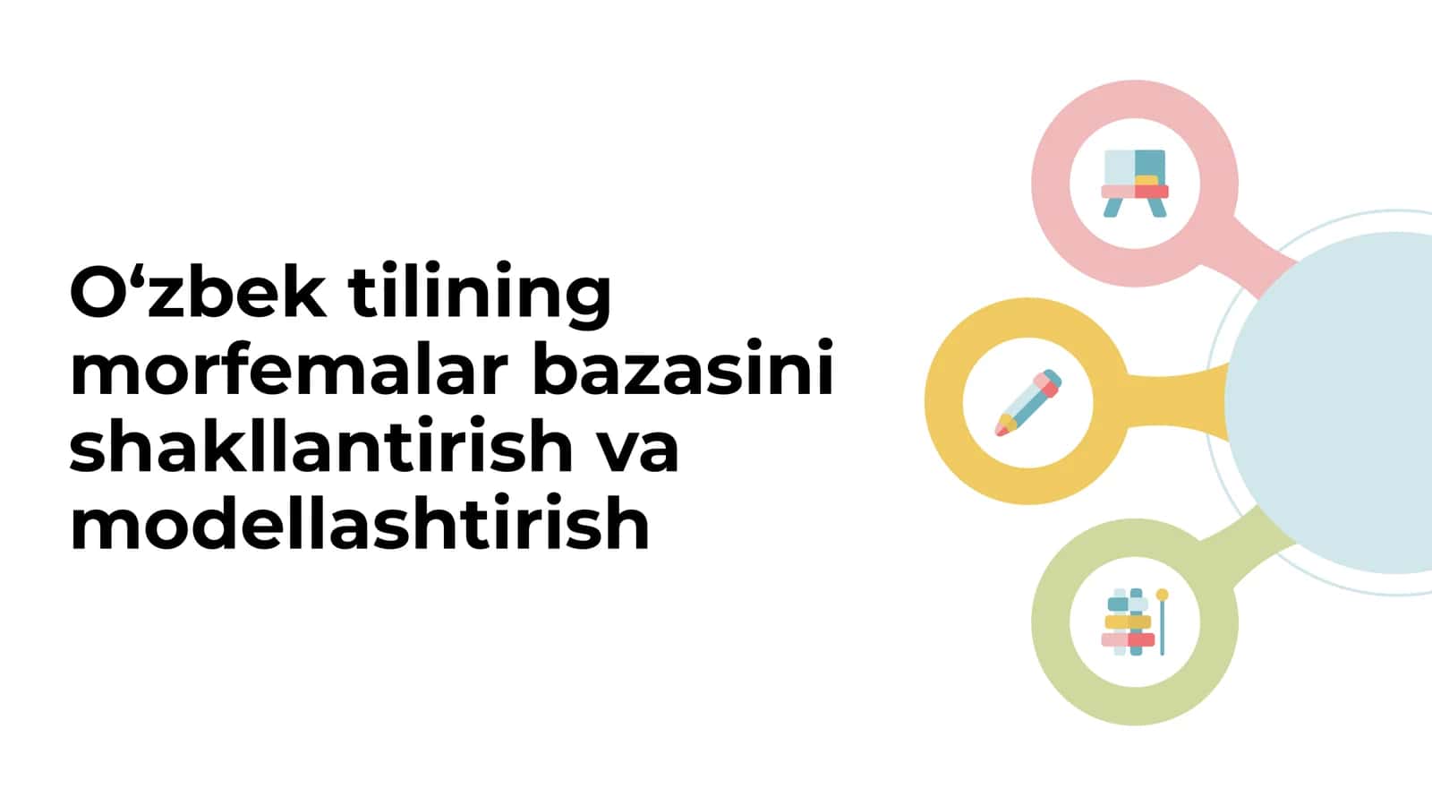O‘zbek tilining morfemalar bazasini shakllantirish va modellashtirish