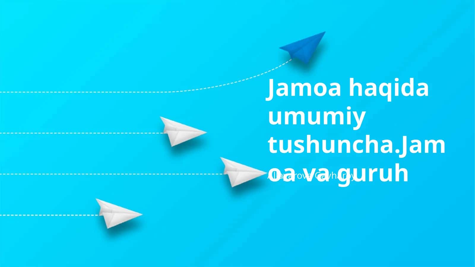 Jamoa va guruh farqi