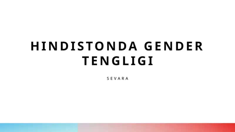 Hindistonda Gender tengligi