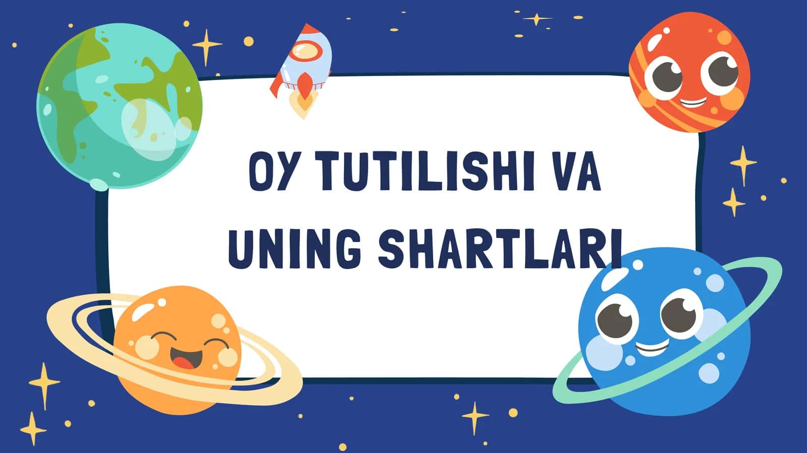 Oy Tutilishi va uning shartlari
