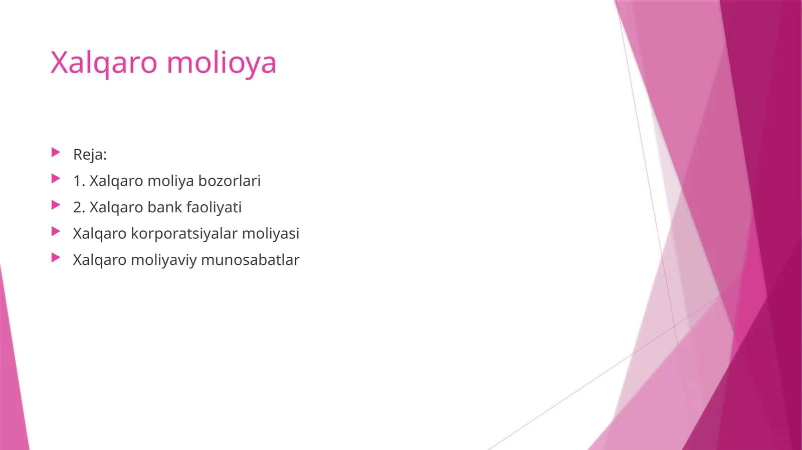 Xalqaro moliya