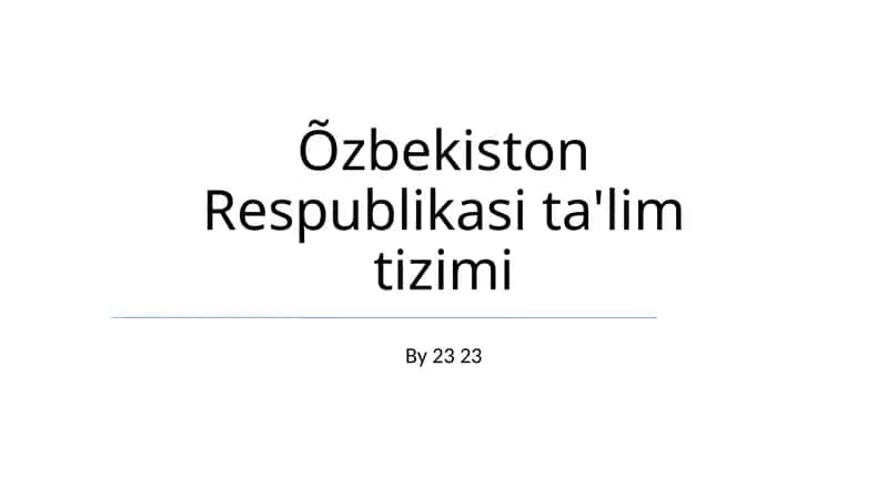 Oliy ta'lim