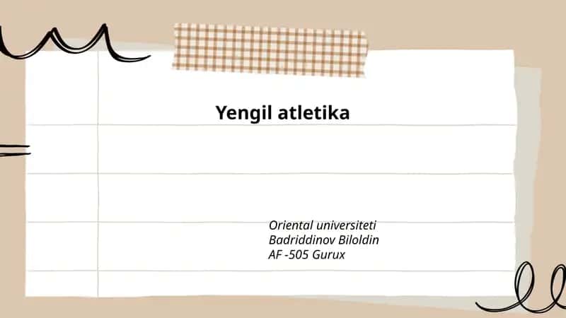 Yengil atletika