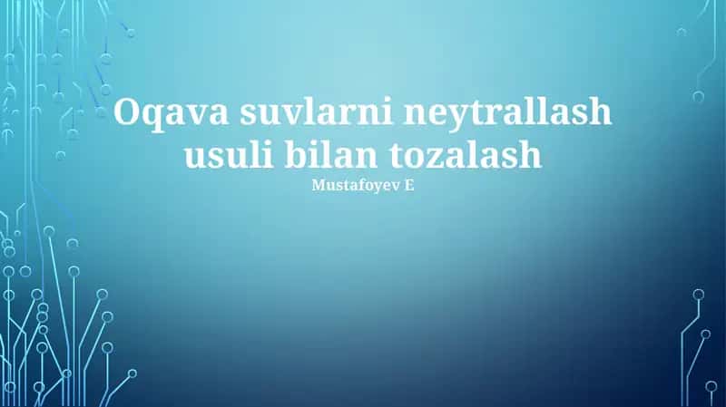 Neytrallashtirish Usullari va Prinsiplari