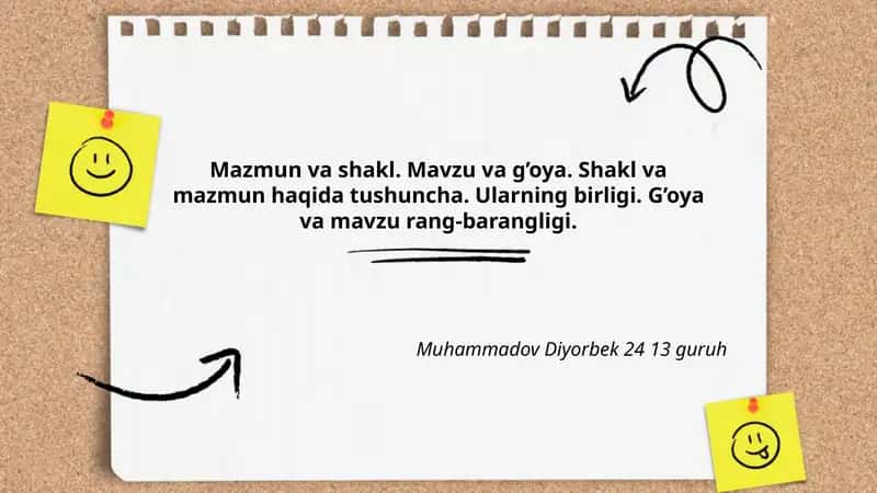 Mavzu va g‘oya