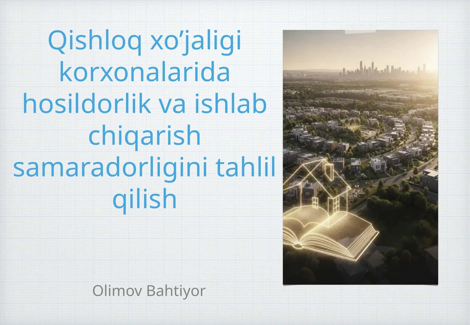 Qishloq xo’jaligi