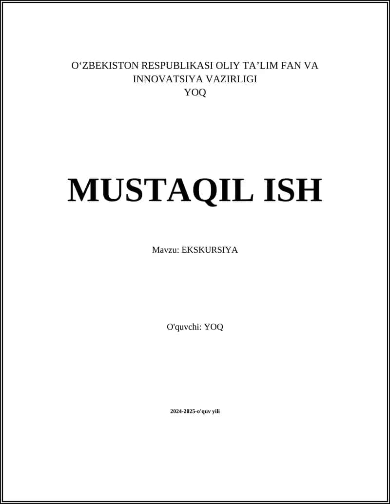 EKSKURSIYA