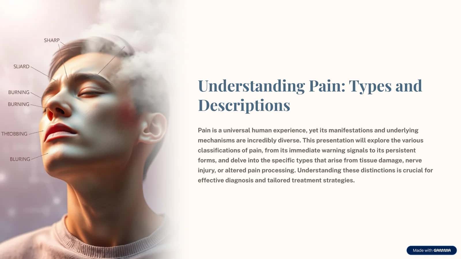 Understanding Pain: Types and Descriptions