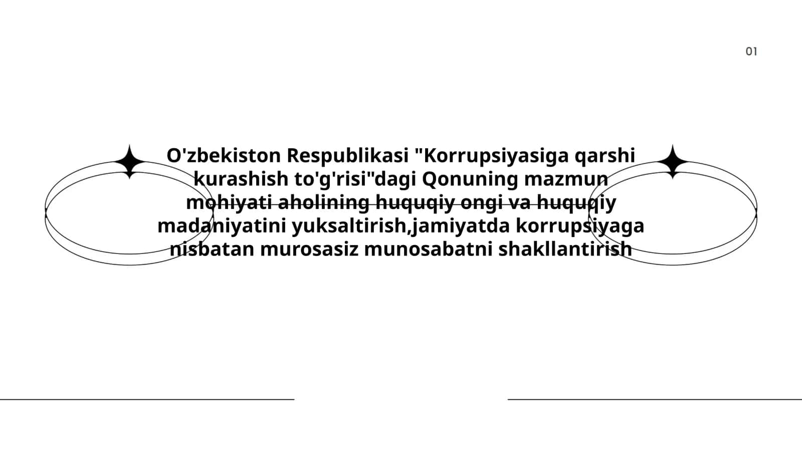 O'zbekiston Respublikasi "Korrupsiyasiga qarshi kurashish to'g'risi"dagi Qonuning mazmun mohiyati
