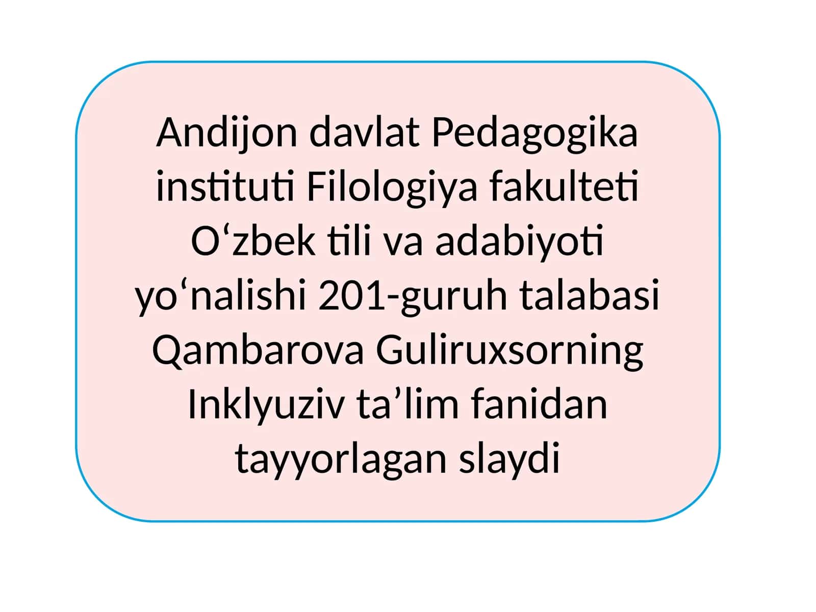 O'zbek til va adabiyot
