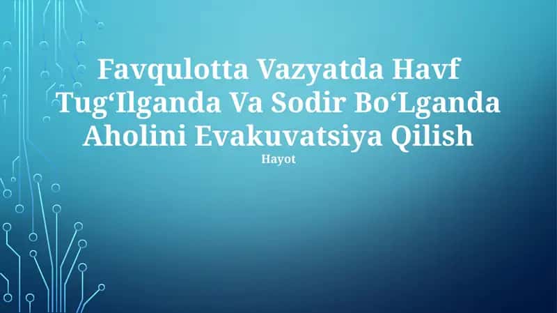 Evakuatsiya rejasi