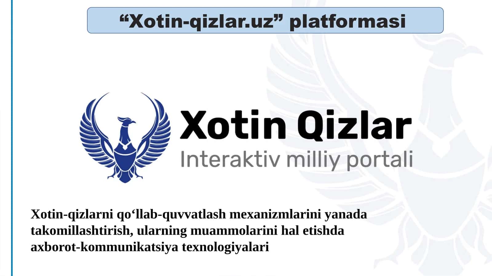 Xotin-qizlar.uz platformasi