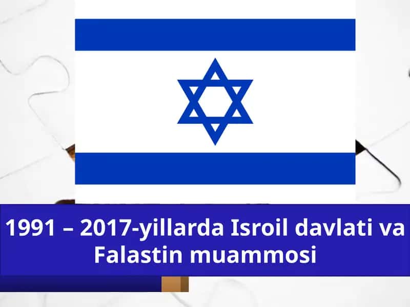 1991 – 2017-yillarda Isroil davlati va Falastin muammosi
