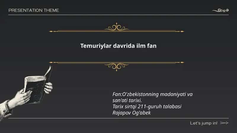 Temuriylar davrida ilm fan