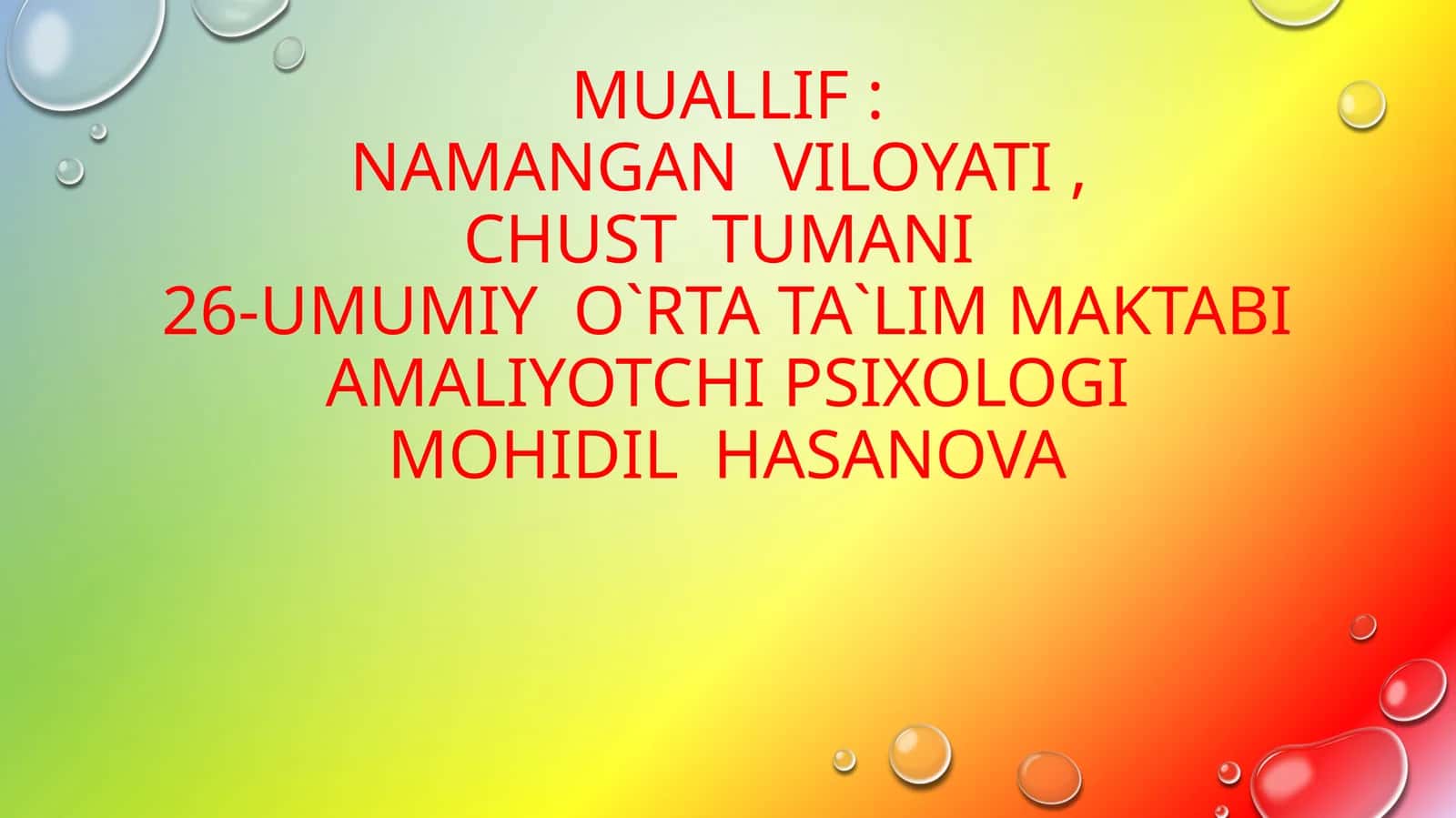 UMUMTA`LIM MAKTABLARIDA 64 TA KASB O`RGATISH BO`YICHA KASBLAR STENDI