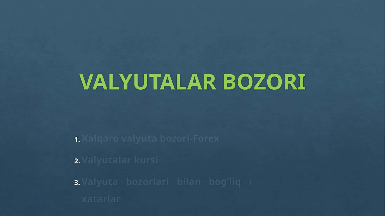 Valyutalar bozori