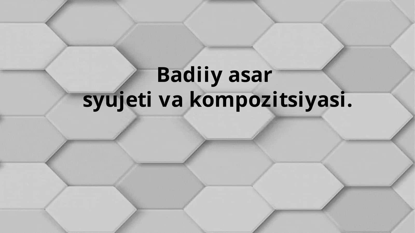 Badiiy asar syujeti