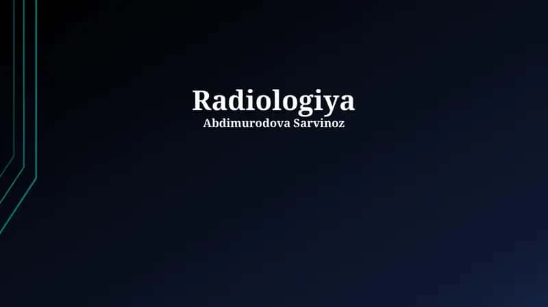 Radiologiya