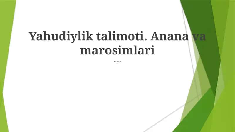 Yahudiylik talimoti