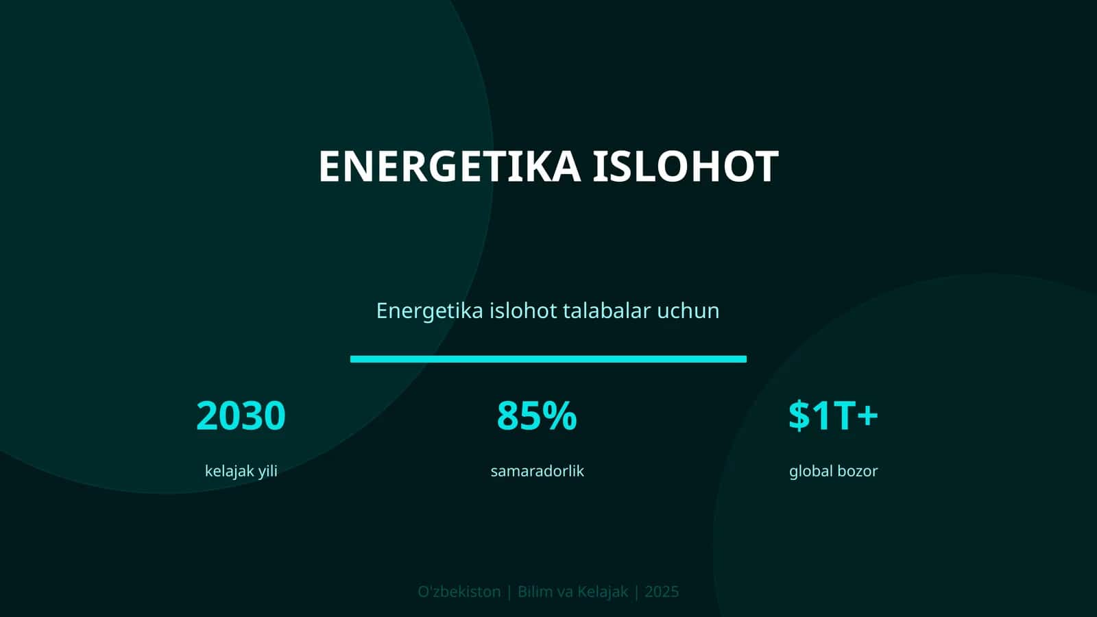 Energetika islohot