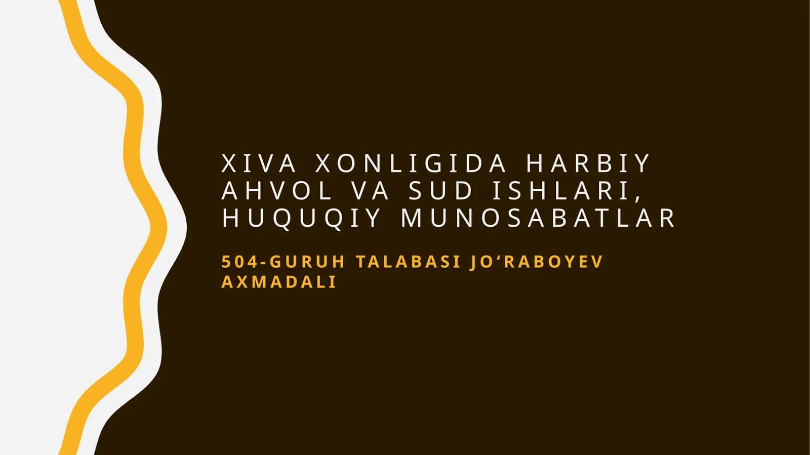 Xiva xonligida harbiya