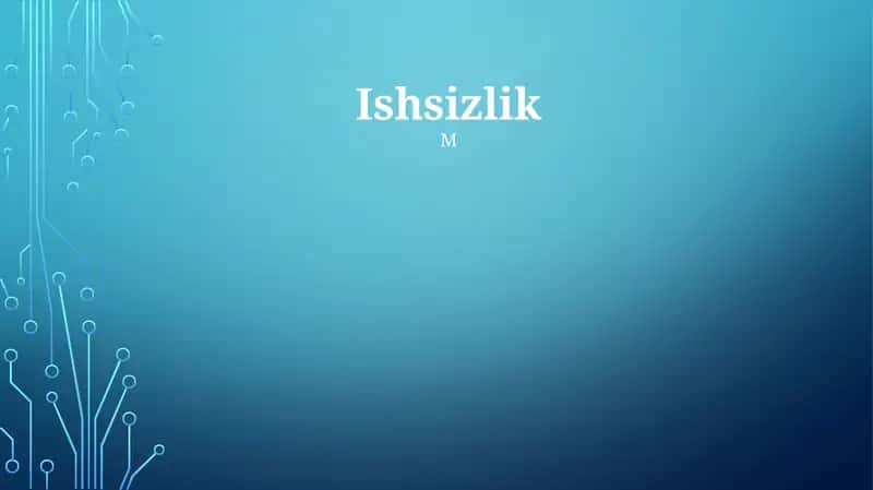 Ishsizlik