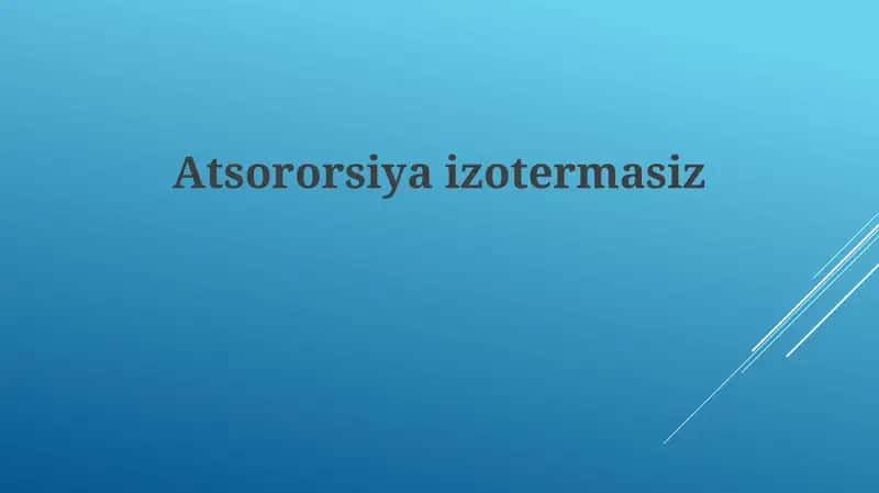 Atsororsiyaizotermasiz