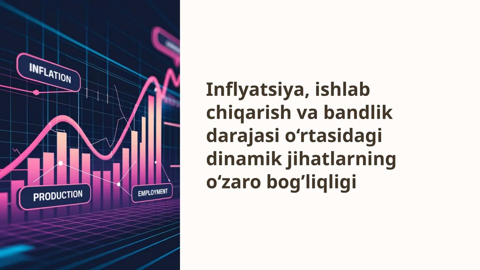 Inflyatsiya va iqtisodiy o'sish munosabatlari