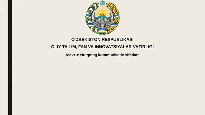 Nutqning kommunikativ sifatlari