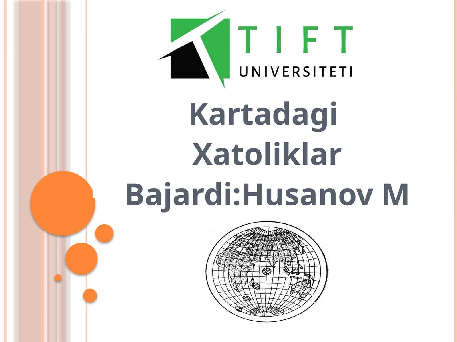 Kartadagi xatoliklar