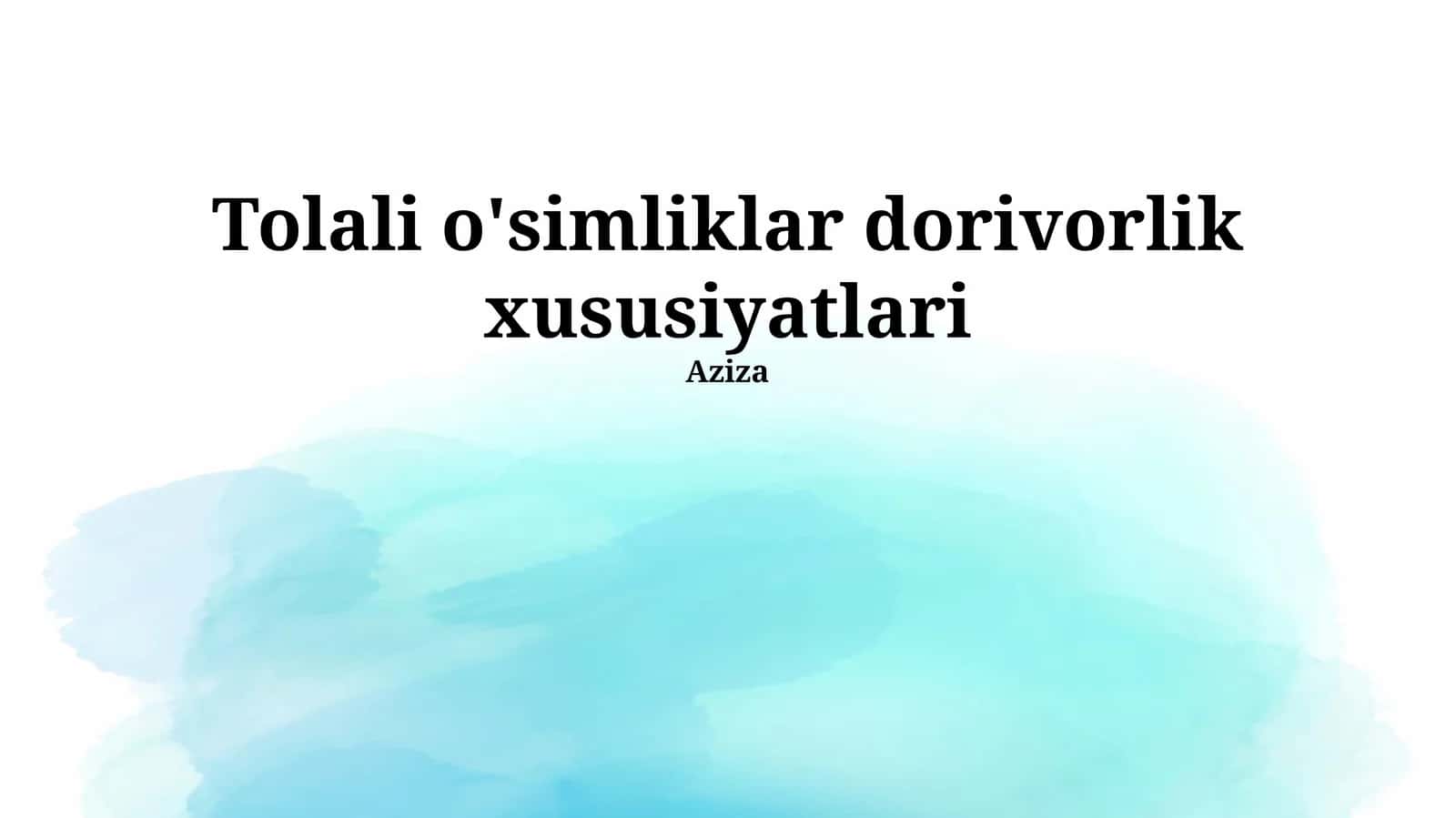 Antibakterial xususiyatlarga ega o'simliklar