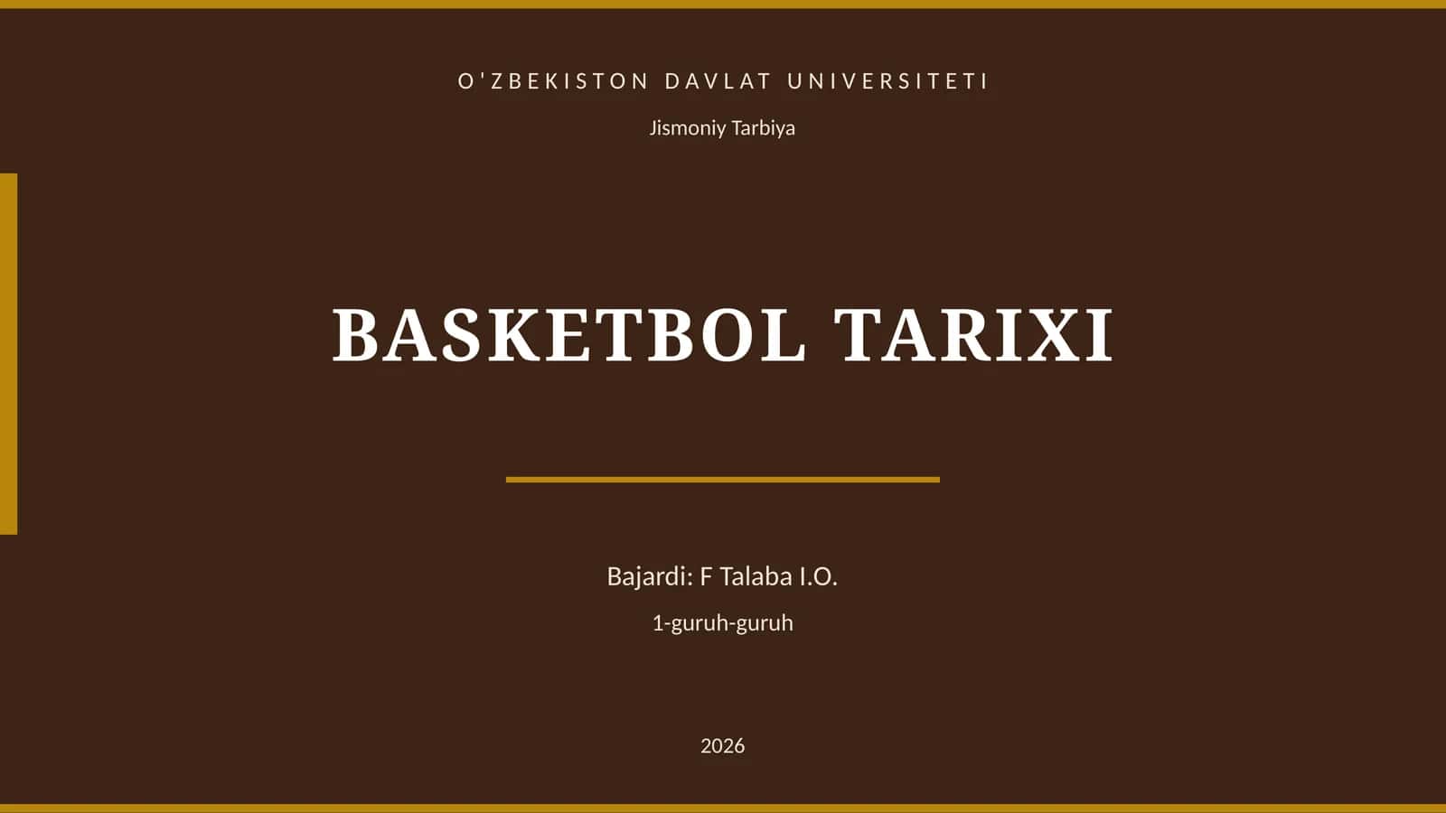 BASKETBOL TARIXI