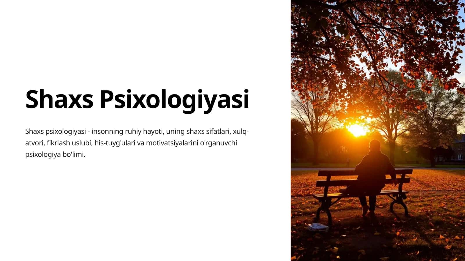 Shaxs-Psixologiyasi