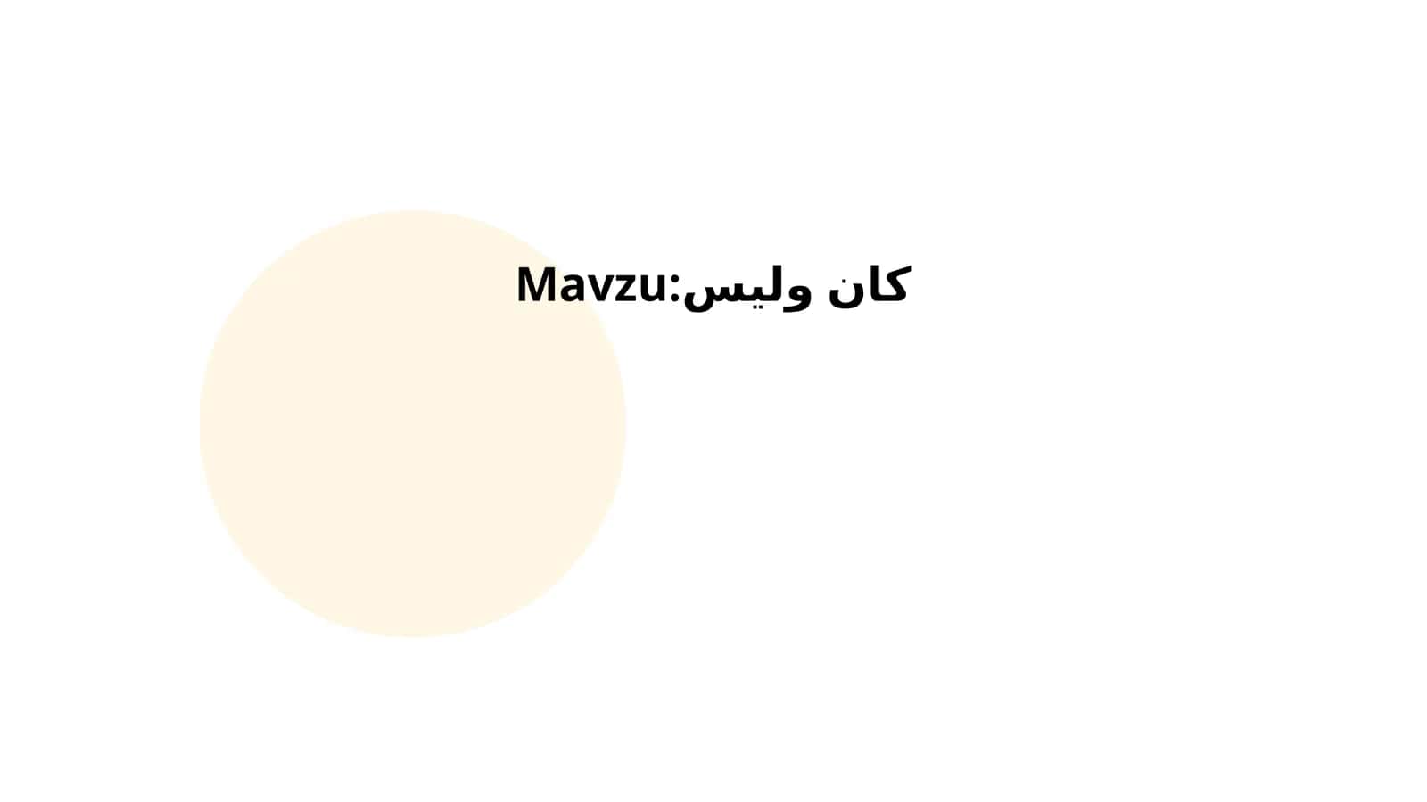 كان va ليس fe'llarining kelib chiqishi