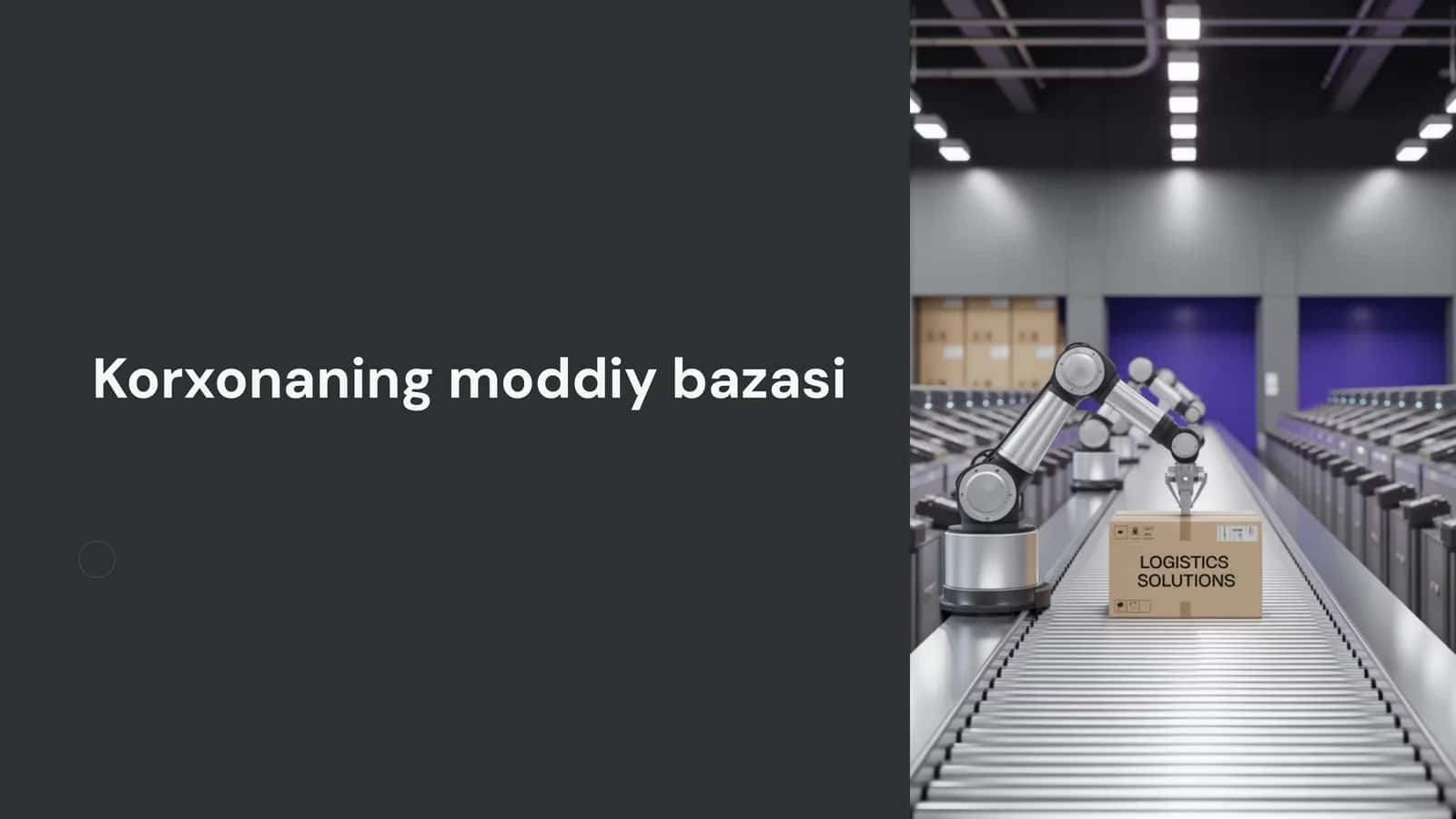 Korxonaning moddiy bazasi