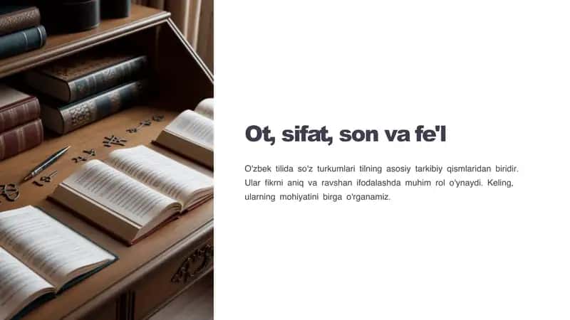 Ot, sifat, son va fe'l