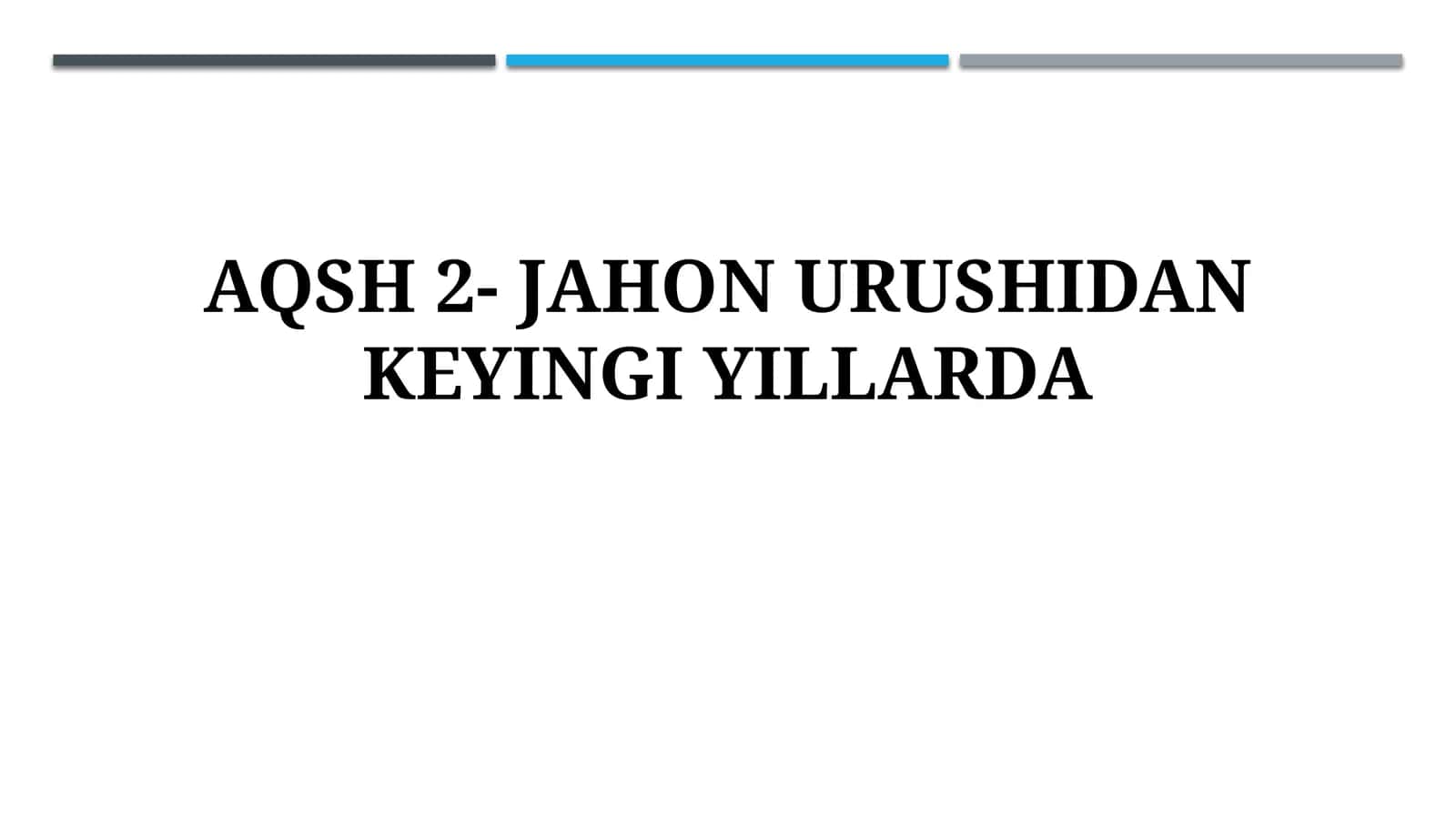 Sovuq urush davri va Amerika Qo'shma Shtatlari