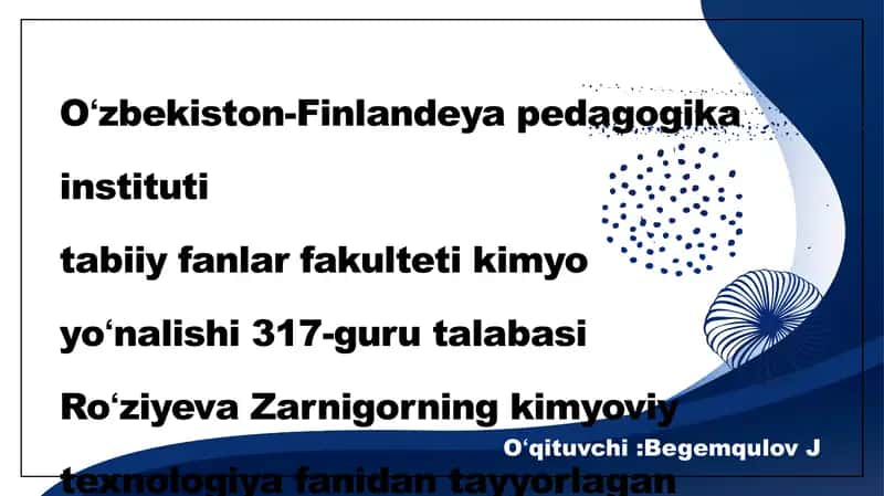 Silikat buyumlar va ularning kimyoviy texnologiyasi