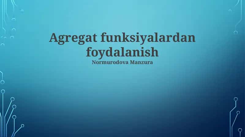 MAX funksiyasi