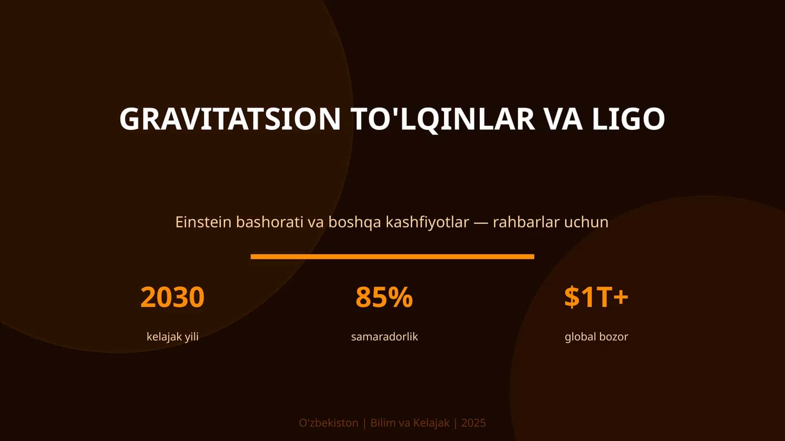 Gravitatsion to'lqinlar va LIGO