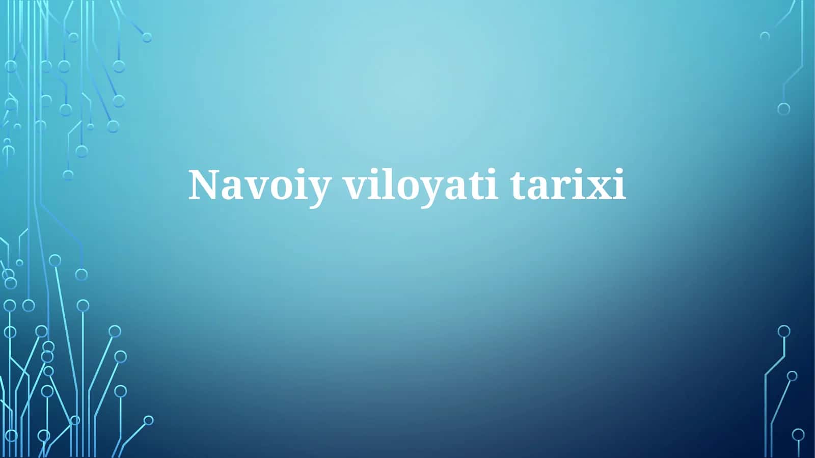 Navoiyviloyatitarixi