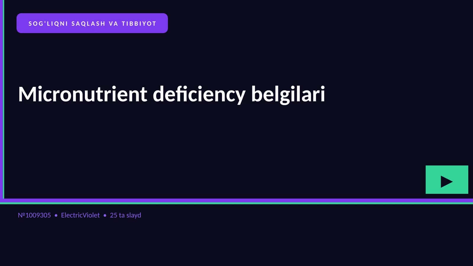 Micronutrient deficiency belgilari