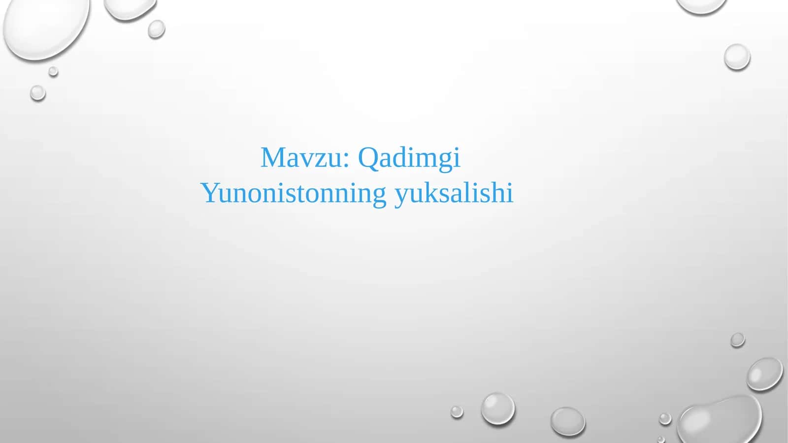Qadimgi Yunonistonning yuksalishi