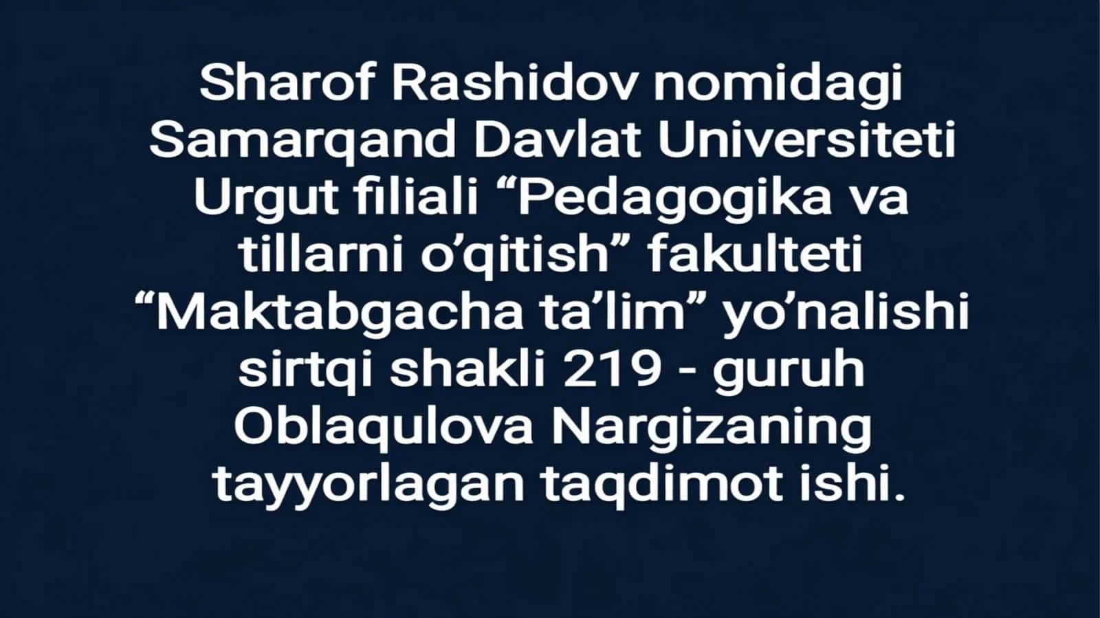 Kinolentalar yordamida mashg‘ulotlar tashkil etish
