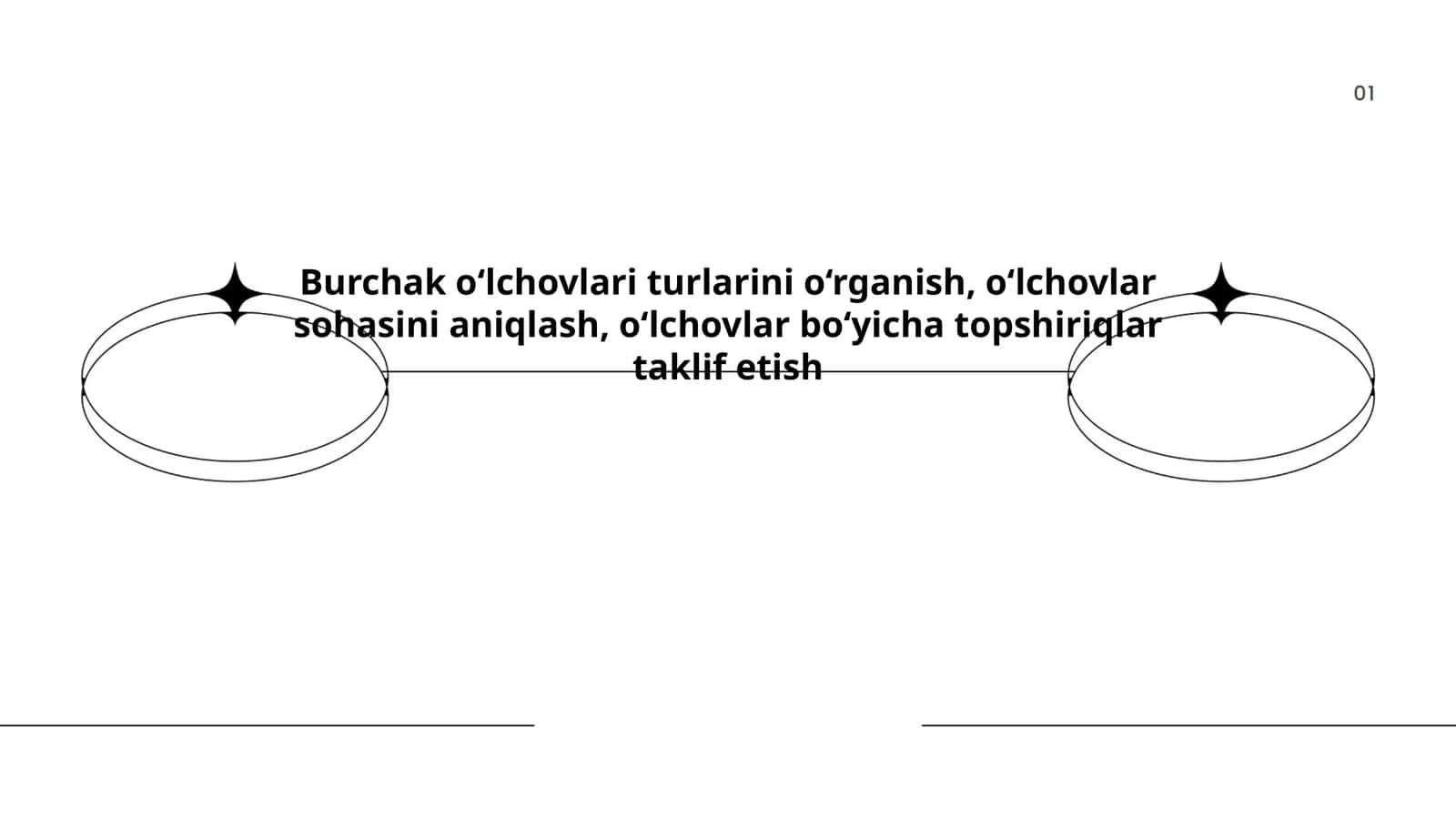 Burchak o‘lchovlari turlari va ularning tavsifi