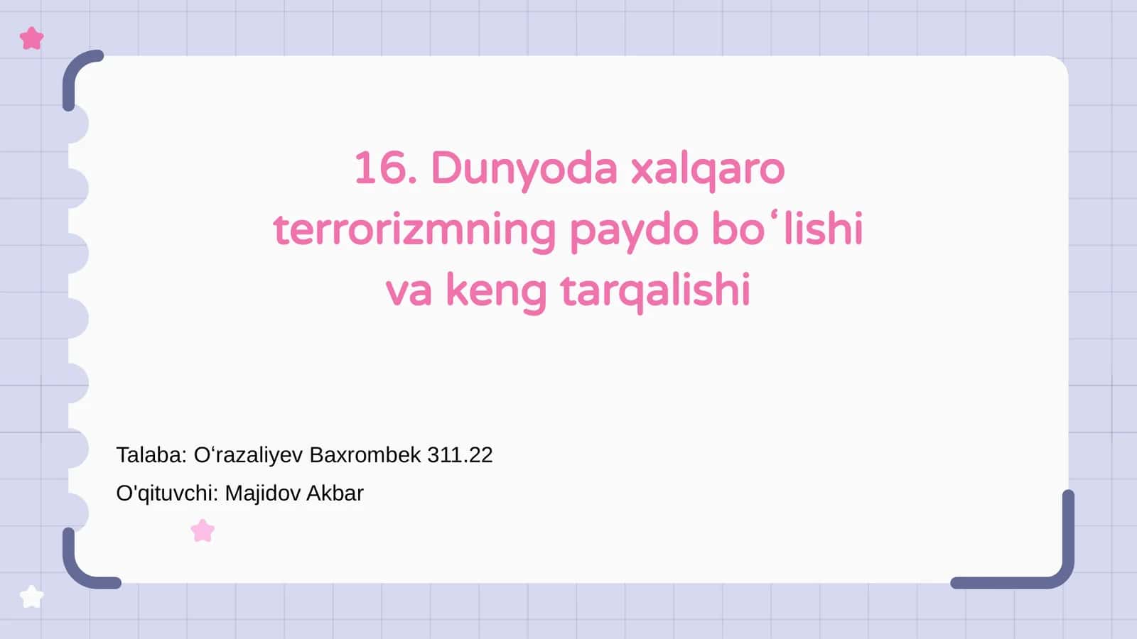 Xalqaro Terrorizm