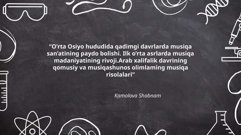O'rta Osiyo hududida qadimgi davrlarda musiqa san'atining paydo bolishi